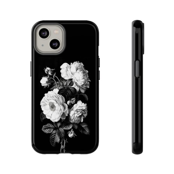 Elegant Floral Phone Case, Tough Cases for Protecting Phones, Black Rose Design, Gifts for Her, Customized Phone Accessories - Image 26