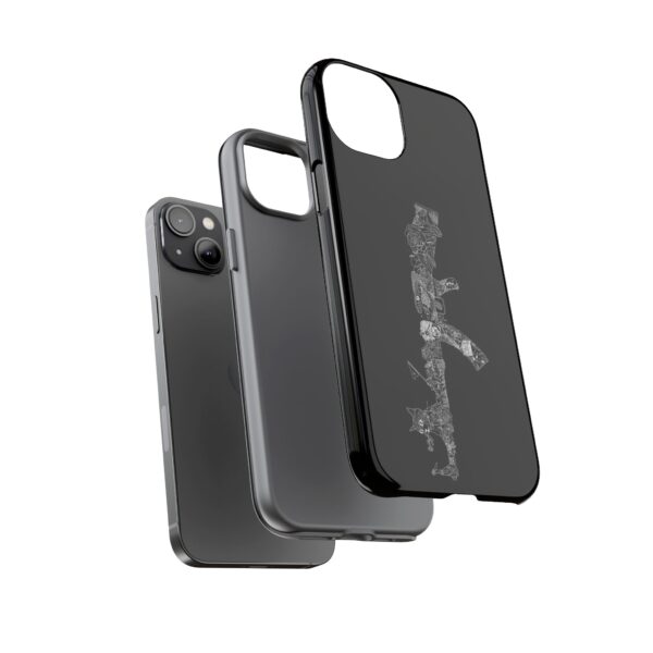 Tough Cases: Cat & Gun Design Phone Case, Unique Animal Art, Stylish Protective Cover, Cool Gift for Cat Lovers, Trendy Tech Accessories - Image 36