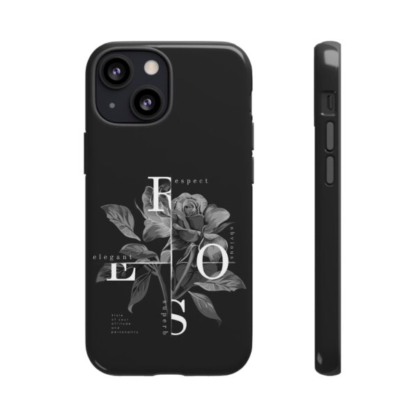 Elegant Floral Phone Case, Tough Case for Protection, Loving Gift for Her, Black Rose Design, Birthday, Mother’s Day, Personalized - Image 20
