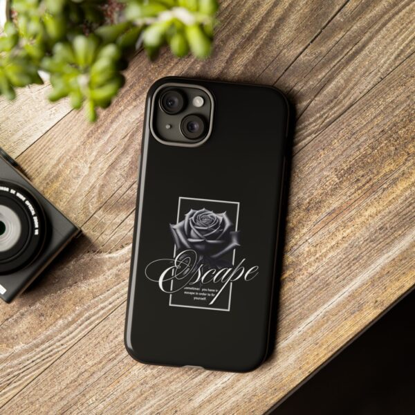 Black Rose Phone Case - Escape Design, Gothic Style, Tough Protection, Gift for Her, Perfect for All Occasions, Aesthetic Accessories - Image 47