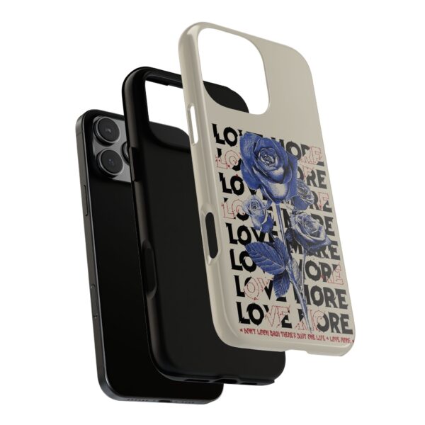 Blue Rose Phone Case - Tough Cases, Floral Phone Cover, Flower Art, Love More Gifts, Protective Phone Accessories - Image 3