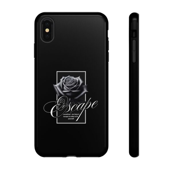 Black Rose Phone Case - Escape Design, Gothic Style, Tough Protection, Gift for Her, Perfect for All Occasions, Aesthetic Accessories - Image 10