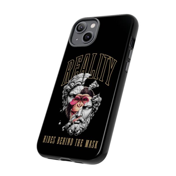 Stylish Phone Case - Reality Hides Behind the Mask, Trendy Gift for Creatives, Ideal for Students & Art Lovers, Unique Mobile [...] - Image 35