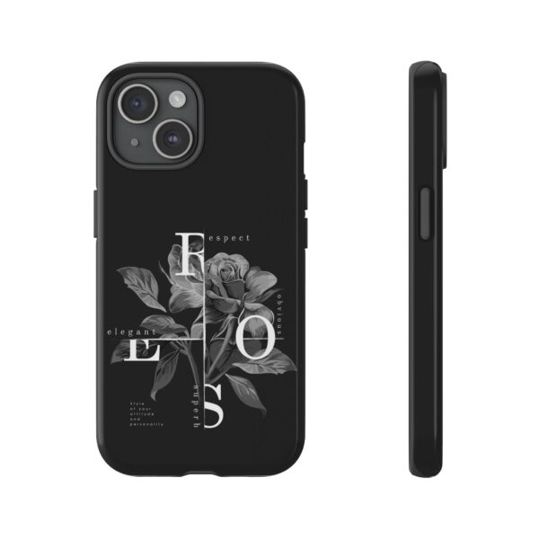 Elegant Floral Phone Case, Tough Case for Protection, Loving Gift for Her, Black Rose Design, Birthday, Mother’s Day, Personalized - Image 42