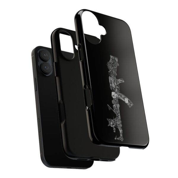 Tough Cases: Cat & Gun Design Phone Case, Unique Animal Art, Stylish Protective Cover, Cool Gift for Cat Lovers, Trendy Tech Accessories - Image 60