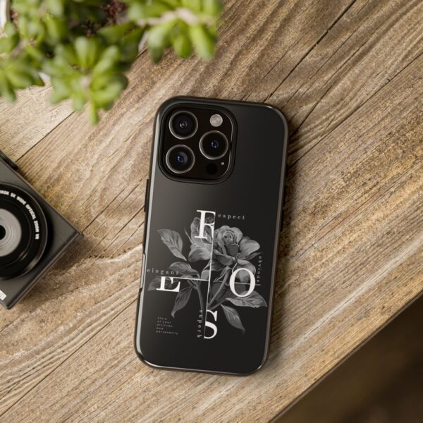 Elegant Floral Phone Case, Tough Case for Protection, Loving Gift for Her, Black Rose Design, Birthday, Mother’s Day, Personalized - Image 65