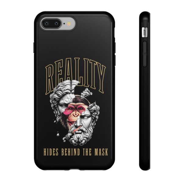 Stylish Phone Case - Reality Hides Behind the Mask, Trendy Gift for Creatives, Ideal for Students & Art Lovers, Unique Mobile [...] - Image 6