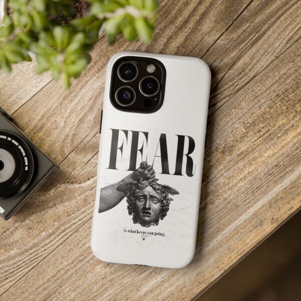 Bold Statement Phone Case - Fear Keeps You Going, Motivational Gift, Inspirational Accessories, Tough Cases for Teens, Unique Phone [...] - Image 4