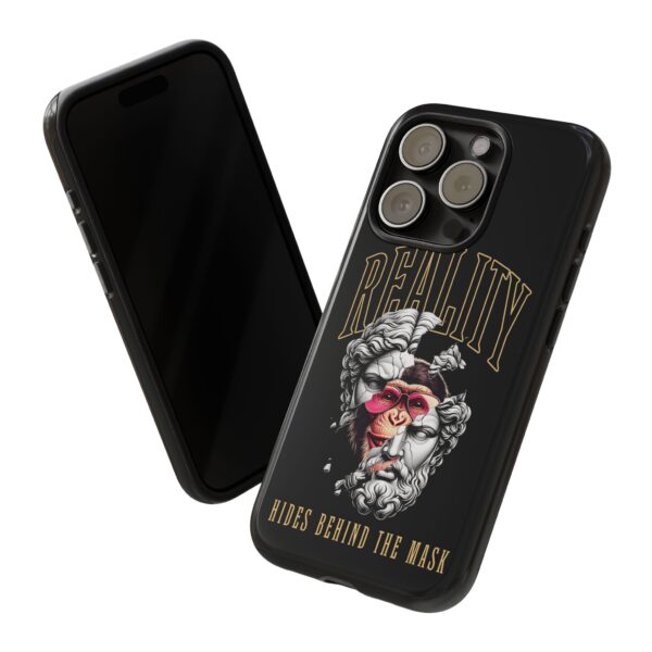 Stylish Phone Case - Reality Hides Behind the Mask, Trendy Gift for Creatives, Ideal for Students & Art Lovers, Unique Mobile [...] - Image 49