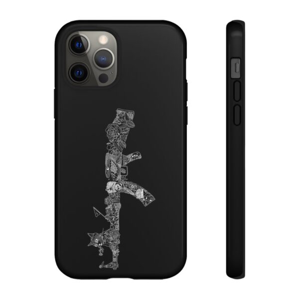 Tough Cases: Cat & Gun Design Phone Case, Unique Animal Art, Stylish Protective Cover, Cool Gift for Cat Lovers, Trendy Tech Accessories - Image 16