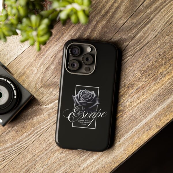Black Rose Phone Case - Escape Design, Gothic Style, Tough Protection, Gift for Her, Perfect for All Occasions, Aesthetic Accessories - Image 50