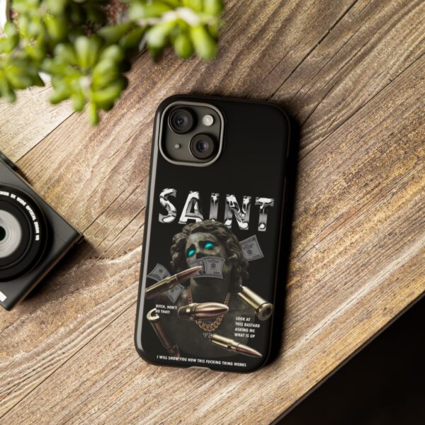 Urban Style Phone Case - Tough Cases, Graffiti Phone Cover, Street Art Design, Saint Inspired Design, Unique Gift for Artists, Stylish [...] - Image 44