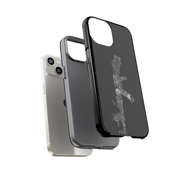 Tough Cases: Cat & Gun Design Phone Case, Unique Animal Art, Stylish Protective Cover, Cool Gift for Cat Lovers, Trendy Tech Accessories - Image 28